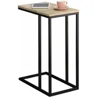 Idimex Bout De Canapé Debora Table D'appoint Table À Café Table Basse De Salon Cadre En Métal Noir Et Plateau En Mdf Décor Chêne Sonoma