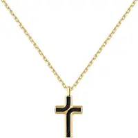 Brosway Timeless Gold Plated Backliner Bbc08 Cross Necklace, Bandoulière pour smartphone, Or