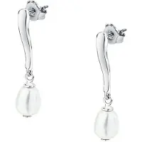 Morellato - Dangle silver earrings with freshwater pearl Perla SXU47, (Argent sterling 925, Perle d'eau douce)