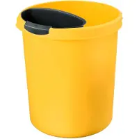 HAN Corbeille à papier, Poubelle, Jaune