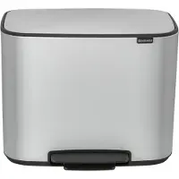 Brabantia Bo Pedal Bin 3 x 11 Litres Blanc