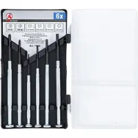 Kraftmann 7968 Jeu de tournevis pour mécanicien de précision Croix / Fente, 6 pièces