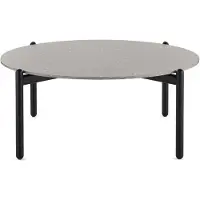 Kartell Undique Table H 37 cm | Terrazzo Black|Black