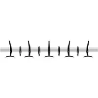Kartell Hanger Portemanteau Mural L 90 cm x H 17 cm | Black