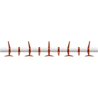 Kartell Hanger Portemanteau Mural L 90 cm x H 17 cm | Orange Red