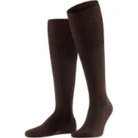 Falke Chaussettes brun foncé / blanc