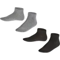 Falke Chaussettes gris chiné / noir