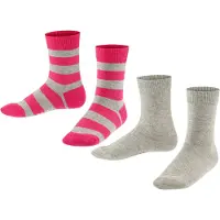 Falke Chaussettes 'Happy' gris / rose