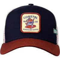 Coastal Casquette sable / bleu / bleu marine / rouge foncé