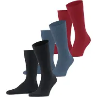 Falke Chaussettes bleu-gris / rouge / noir