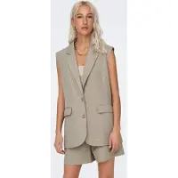 ONLY Gilet de costume 'LINDA' greige