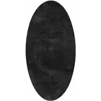 vidaXL Tapis ovales HUARTE Noir 100 x 200 cm