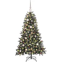 vidaXL Arbre de Noël artificiel vert 150 cm PVC, plastique et acier