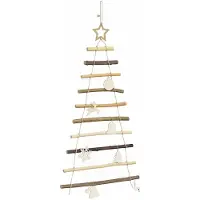 vidaXL Sapin de Noël avec 130 LED Naturel 210 cm frêne massif