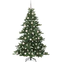 vidaXL Arbre de Noël artificiel pliable Vert 180 cm PVC et acier