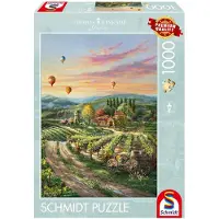 Sonstige Verlage Puzzle - SPIELE - Vignoble de la Vallée Paisible - 1000 pièces - À partir de 14 ans