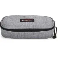 Eastpak Étui 'Oval Single' gris / rouge sang / noir / blanc