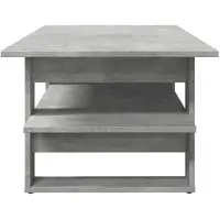 vidaXL Table basse gris béton 102x55x42 cm Bois composite