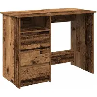 vidaXL Bureau aspect bois ancien 102x50x75 cm Bois composite