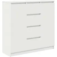 vidaXL Sideboard avec tiroirs blanc 100,5x35x98,5 cm Bois composite