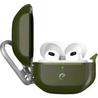 KEYBUDZ Element Coque AirPods 3 – Fermeture Hydro Lock – Résistant à l'eau et à la poussière IP68 – Compatible avec la charge sans fil - Vert