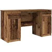 vidaXL Bureau , bois de récupération, panneaux de particules, 140 x 49 x 76 cm