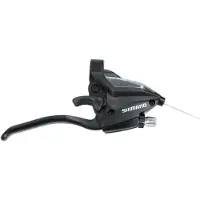 Shimano Levier-manette vtt stef500 droit 8v. noir pour frein v-brake 4 doigts