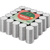 Bolsius 100 bougies chauffe-plat blanches, 4 h, emballage plat (100 pcs)