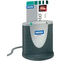 HID 3121 USB - TAA compliant (USB 2.0), Lecteur de carte mémoire, Gris