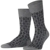Falke Chaussettes gris clair, À motifs