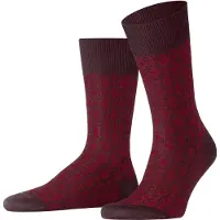 Falke Chaussettes bordeaux, À motifs