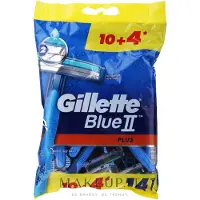 Gillette Rasoirs jetables Blue Ii Plus pour homme 14 pièces
