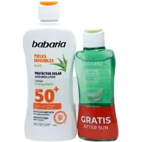 Babaria SOL. LECHE PROTCTOR SOLAR PIELES SENSIBLES F50 200 ML + AFTER SUN 100 ML (Lait solaire, SPF 50, 200 ml)