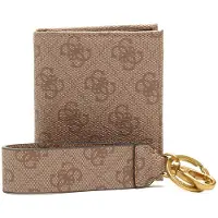 GUESS Hommes, Portefeuille, Set,, Vezzola, Textile Wallet, With 4G logo Keychain, GBOX SM BFLD W/, Beige