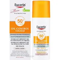 Eucerin Sun Oil Control Tinted Crème gel solaire SPF 50+ teinte Light 50 ml