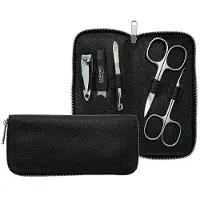 DuKaS Premium Line Solingen 1825 kit manucure + trousse en cuir pour homme