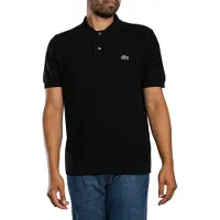 Lacoste Classic Fit Polo en maille noir, Unicolore