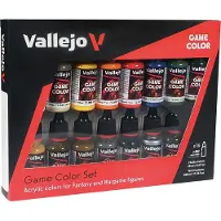 Vallejo Coffret De 16 Pots De Peinture Acrylique Couleurs Assorties-