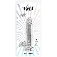 ToyJoy Clear Dildo with Balls 7 inch