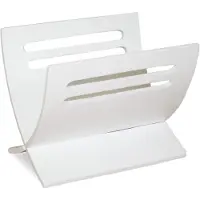 Homestyle4u Porte Journaux En Bois Blanc Peint
