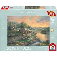 Schmidt Spiele Puzzle Aube à Emerald Valley - 1000 pièces