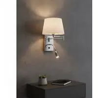 Lyora Applique murale Cingo chrome avec blanc