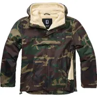 Brandit Veste mi-saison 'Sherpa' brun foncé / olive / sapin / noir