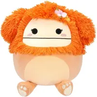 Squishmallows Peluche Shasta Bigfoot with Flower Pin Medium Orange