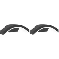 vidaXL Applique murale d'extérieur LED 2 pcs. noir aluminium moulé sous pression
