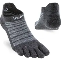 Injinji Chaussettes Run Lightweight No-show Wool