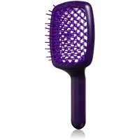 Jäneke Brosse plate Curvy "M" Ventilée pour la protection thermique des cheveux 21 x 8,5 x 4 cm violet