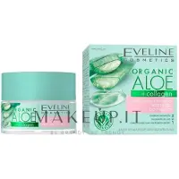 Eveline Cosmetics Organic Aloe+Collagen – crème visage, hydratant, apaisant
