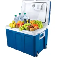 TZS First Austria Glacière électrique portable avec poignée | 45 litres | Pour la voiture, le camping, les vacances | Bleu *Produit de seconde main*