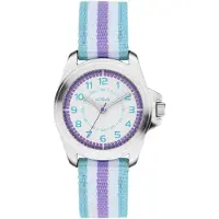 s.Oliver Montre pour enfants - Ronde - Argentée - 32 mm - Montre en métal avec mouvement à quartz, fabriquée par Tex